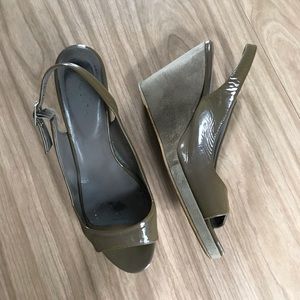 Boden Patent Leather + Suede Summer Wedges